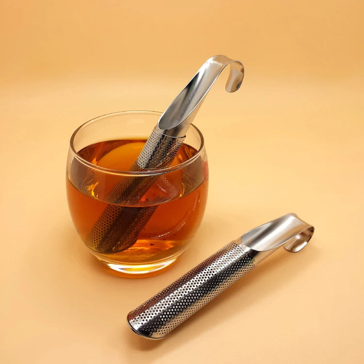Food Grade Stainless Steel Stick Pipe Tea Infuser with Hook Wholesale