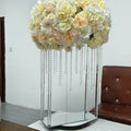 European Crystal Rectangular Flower Stand Crystal Glass Candlestick Table Events Wedding Candle Table for Wedding Centerpieces