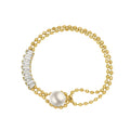 Hot Selling Luxury Fashion Trending Jewelry Hand Bracelet Women Gold Trendy Stainless Steel Geometric Strand Bracelets