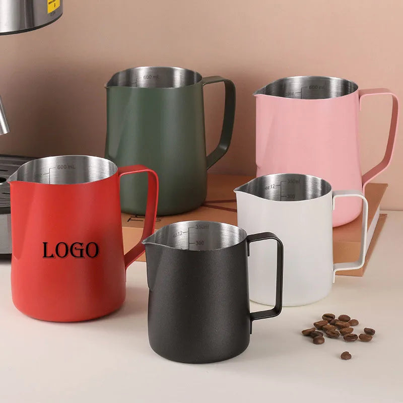 Stainless Steel Coffee Steaming Espresso Steaming Pitchers Frothing Pitcher Jug Coffee Milk Frothing Pitcher Latte Art