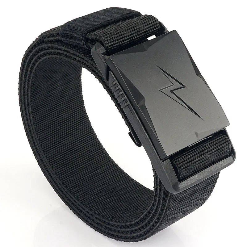 Wholesale 2023 Summer New Mens Tactical Elastic Belt With Magnetic Buckle Outdoor Men's Belt Stretch Knitted Relaxed Youth Belt