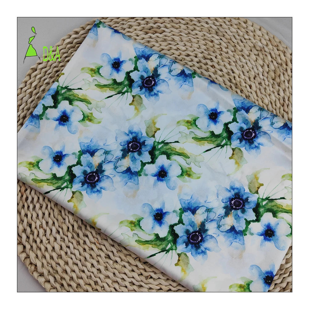 Dianan 100% Polyester Digital Printed G Silky Satin Fabric Soft Matte Silk Satin Blackout Feature for Weddings Garments