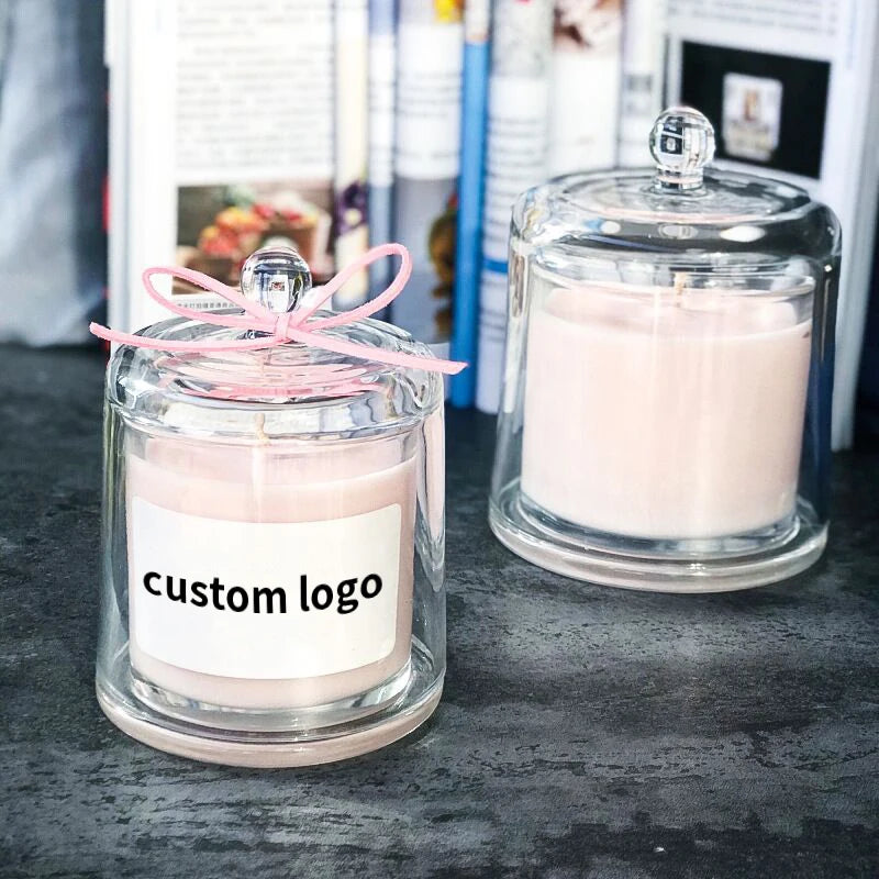Luxury Modern Fashion Unique Fancy Design Glass Candle Jars for Candle Making