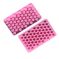 55 Cavity Silicone Ice Cube Tray Mold Mini Heart Easy Release Frozen Ice Cream Mold for Candy Chocolate Cooling Whiskey Cocktail