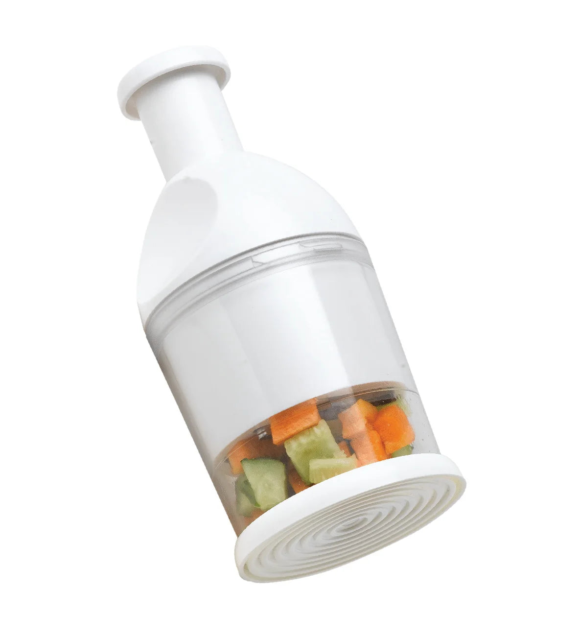 Multi-Functional Manual Food Processor PS Plastic Dicer and Chopper with Pull Feature