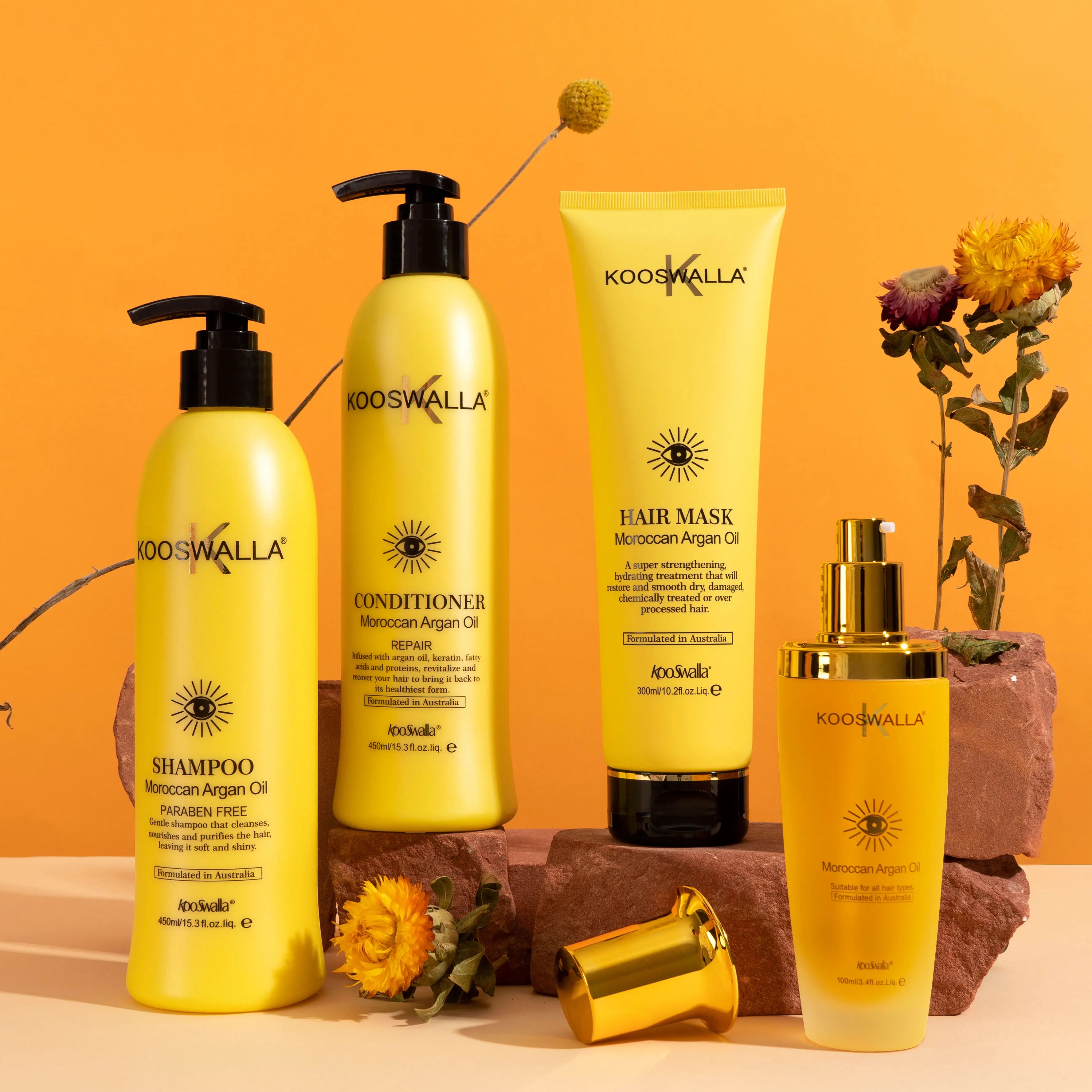 LOW MOQ Kooswalla Repairing Deep Nourish Supple 100% Natural Mixing Argan Oil Series From Morocco