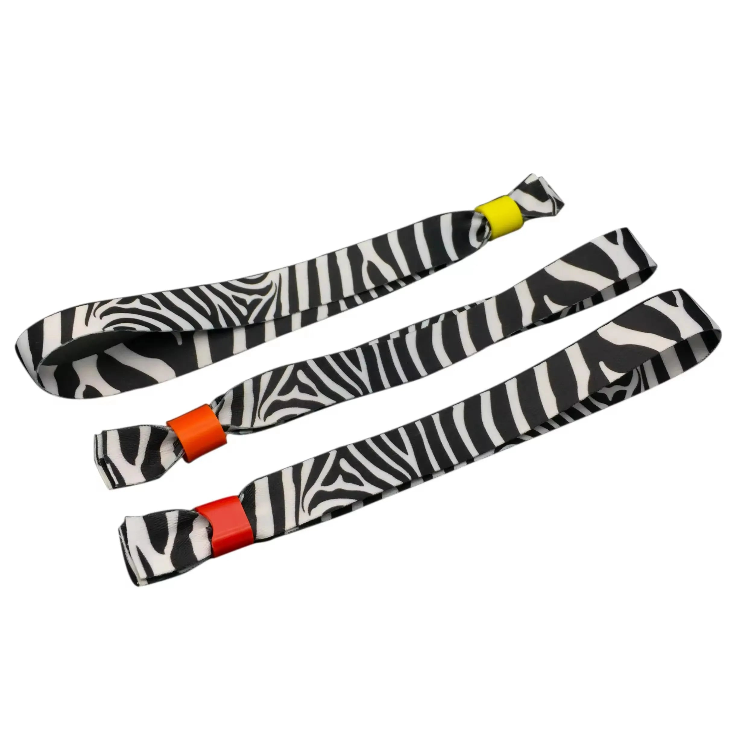 Custom Logo Cheap One-way Lock Wristband Bracelets Personalized Sublimated Woven Music Festival Fabric Holiday Decoration & Gift
