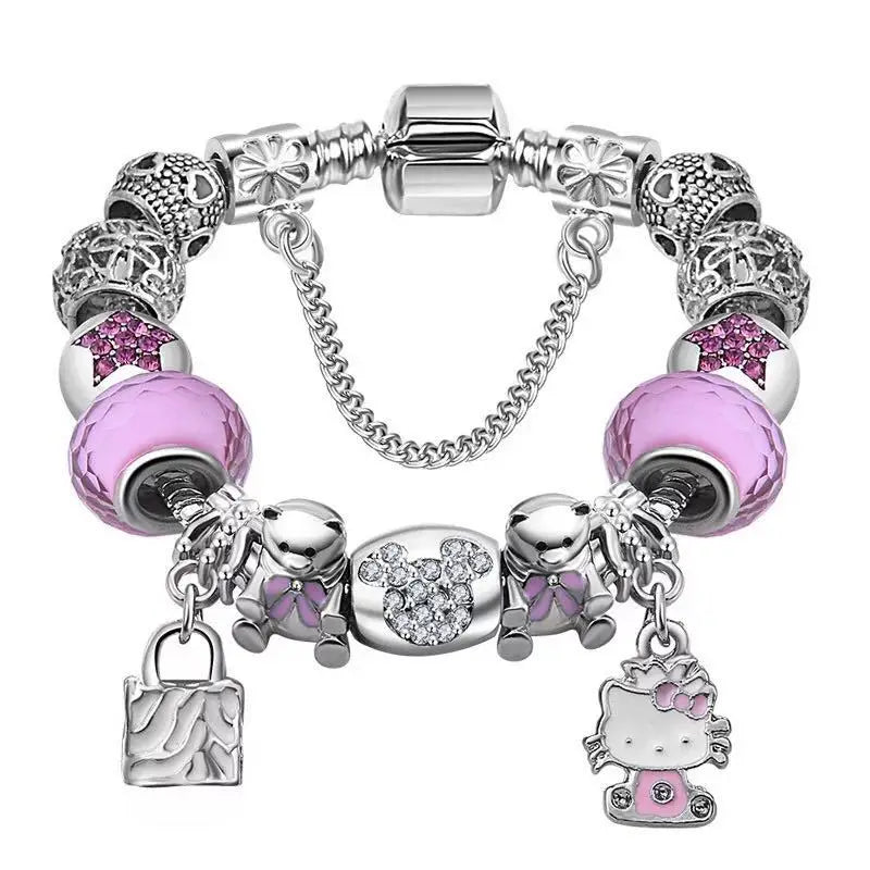 Beaded Bracelet DIY Charms Bangles Alloy Jewelry Accessories for Women