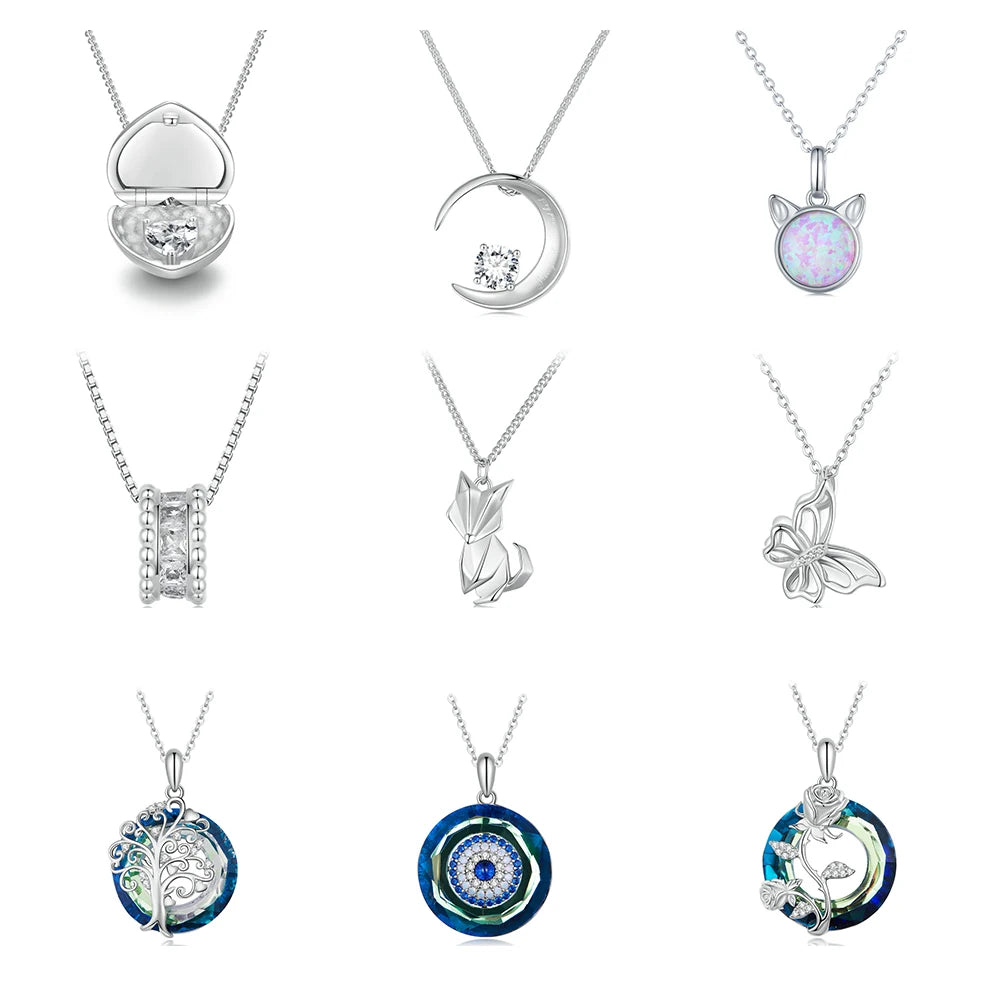 925 Sterling Silver Celtic Knot Christmas Necklace - Adjustable Chain for Women Gift-Ready Holiday Jewelry for Family