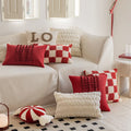 Nordic Modern Sleeping Pillows Red Festive Cushions Sofas Headrests Office Chairs Backrests Pillowcases Wholesale Cushion Covers