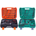 82pcs High-End Professional Standard Mechanic Tool Set 1/2\" 1/4\" 3/8\" Drive Sockets Ratchet Wrench Torque Kits OEM Hard Case