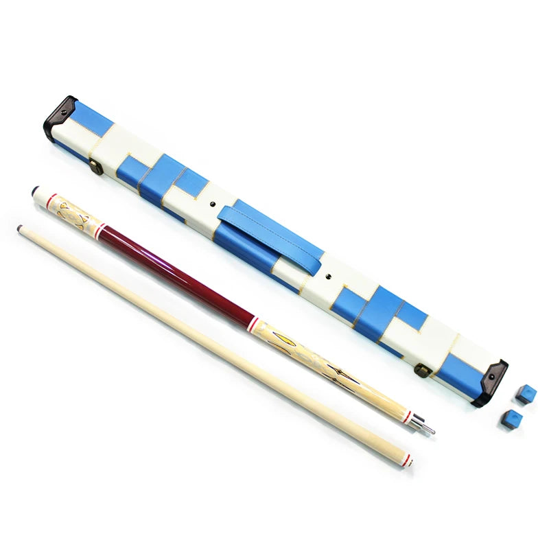 12/13mm Billiard Pool Cue Stick with Customized PU Leather 1/2 Cue case for Sale MegaBDM