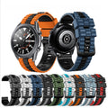 22mm Ocean Silicone Contrast Two-tone Universal Strap Watch Bands for Samsung Galaxy 3 45mm Huawei GT3