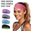 Custom Logo Sweat-absorbing Breathable Sports Headband High-stretch Easy-to-wash Headband Sports Hair Tie