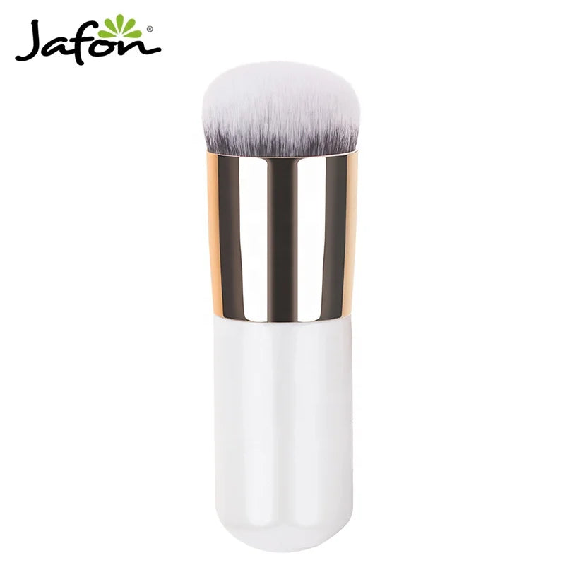 Vegan Wood Handle Synthetic Hair Super Soft Face Foundation Brush for Makeup Tools