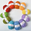 Customization 36colors 4ply 100% Polyester Crochet Yarn for Sweater Scarf Wholesale