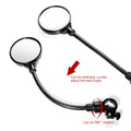 360 Degree Adjustable Bicycle Rear View Mirror Round Handlebar Safety Bike Replacement Parts