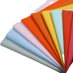 90% Cotton 10% Polyester Woven Poplin Fabric Plain Style Lightweight 110 GSM Durable Lining Dress Garment Boys' Clothing Bags