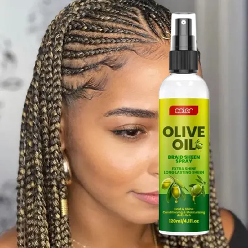 Private Label 100ML Nourishing Hair Styling Extra Hold Add Shine Braid Spray High Shine Frizz Control for Braids Styles