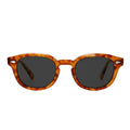 Unisex Handmade Acetate Sunglasses Custom Logo Stylish Round Luxury Vintage Classic Sunglasses in Black Frames