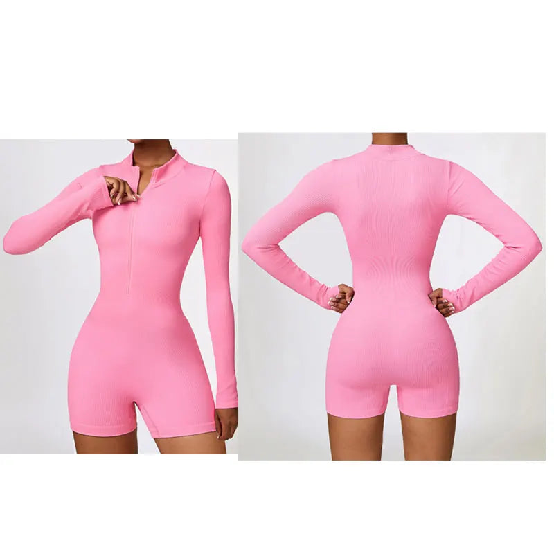 Customized Logo Seamless Leggings Lounge Wear Women Sets Work Out Bodysuit