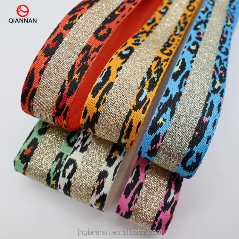 Factory Direct Supply 38mm Imitation Nylon Jacquard Ribbon Bag Shoulder Strap Strap Belt Clothing Bag Binding Belt Accessories