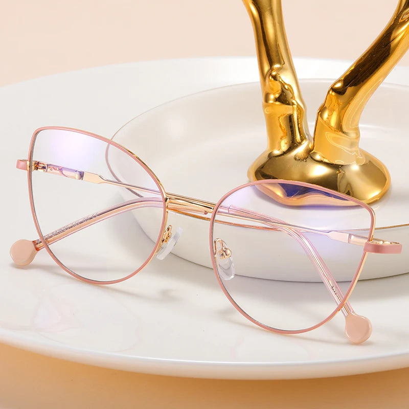 81152 New Arrival Cat-Eye Optical Frame Anti Blue Light Glasses Frames Men Women Fashion Computer Eyeglasses 2026