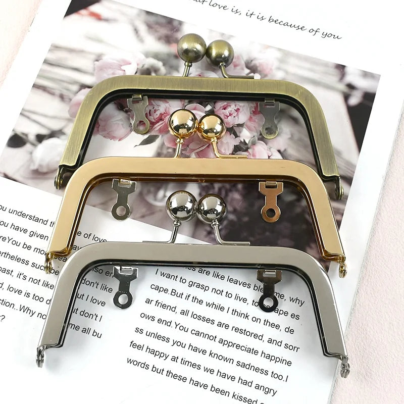 Deepeel BS248 14cm Bag Frames New Style Hot Sale Bag Accessories Crossbody Kiss Lock Replacement Handbag Handles Frame for Bag
