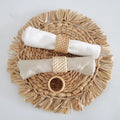 Best Selling B-2711 Napkin Holder Rings Woven Rattan Wedding Napkin Ring