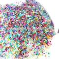 New Arrival 5mm Mixed Color Shining Hollow Rounded Corner Stars Sequins for Nail Art