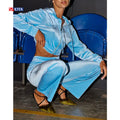Wholesale New Fashion Custom Logo Velour Tracksuit High Quality 2 Piece Cropped Zip up Hoodie and Pants Set for Women