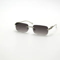 2023 High Quality Sunglasses Rectangle Men Luxury Sun Glasses Fashion Metal Square Rimless Vintage Sunglasses Women