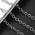 Stainless Steel Closed square Line Round Chain Diy Necklace Bracelet Waist Tassel Fashion Personality Small Circle with