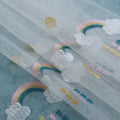 New Designs Curtain Panel Kids Embroider Sheer Curtains for the Living Room Window
