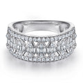 Ready to Ship Hot Trending 925 Sterling Silver CZ Wedding Rings for Women