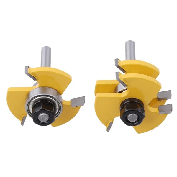 Tongue & Groove Router Bit Set For Woodworking Tool