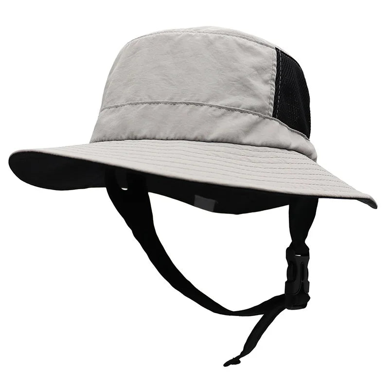 Surfing Boating Fishing Cycling Daily Sun Protection Nylon Quick Dry Water Sports Custom Surf Bucket Hat with Chin Strap