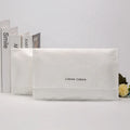 Custom Made Organic Cotton Envelope Dust Bags White Flap Packaging for Garments Recyclable