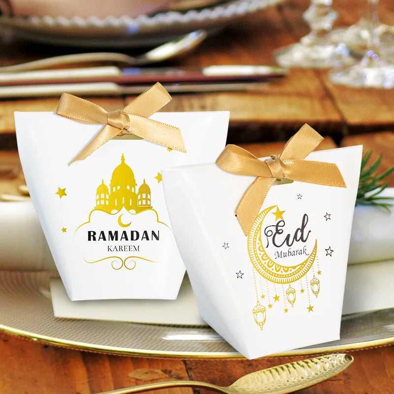 New Arrived Ramadan Gift Boxes for Ramadan Custom Eid Mubarak Gift Box Customizable Cardboard Gift Box