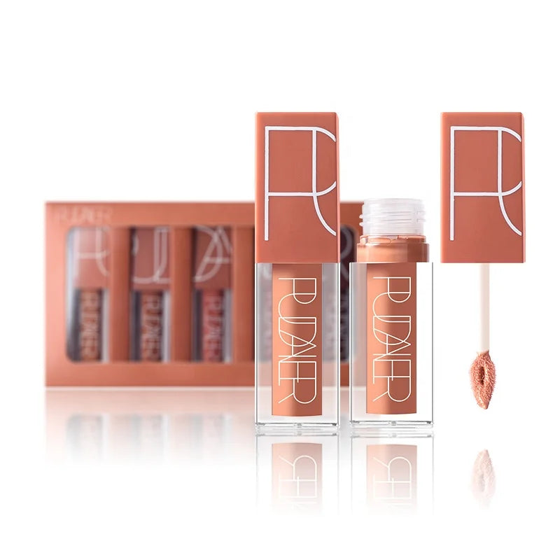 Pudaier Hot Selling Lipstick Waterproof Long-lasting Matte Lip Gloss Suit Private Label