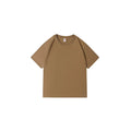 210 Grams Crew Neck Breathable 100% Cotton Solid Loose Running Tee Customized Printing Tshirt