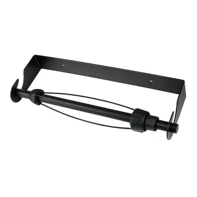 OEM Space Aluminum Black Under-Cabinet Paper Towel Holder with Damping Function Modern Design for Home Kitchen Use