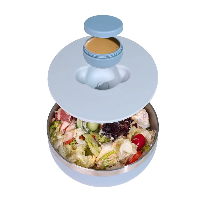 Top Selling 1 L Salad Bowl Fruit Basket Stainless Steel Salad Mixing Bowl Salad Bowl Set With Lid