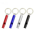 Outdoor Mountaineering Metal Survival Whistle Aluminum Alloy High Frequency Whistle Round