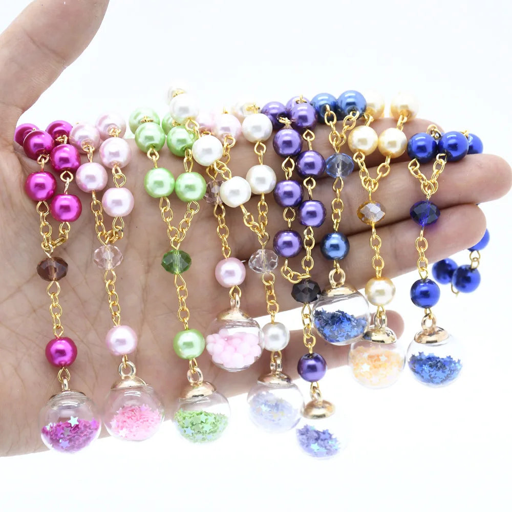 2025 Crystal Wholesale Virgin Mary Colorful Crystal Beads Catholic Stainless Steel Rosary Chain Bracelets