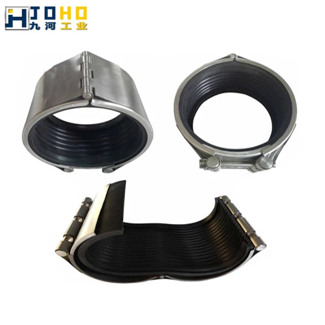 SS304 Double Section Pipe Repair Clamps SS316L Single Section Pipe Leak Band Repair Clamp With EPDM Rubber Gasket
