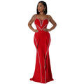 New Design Heart Top and Fishtail Bottom Party Dress Ruffles Prom Evening Dresses