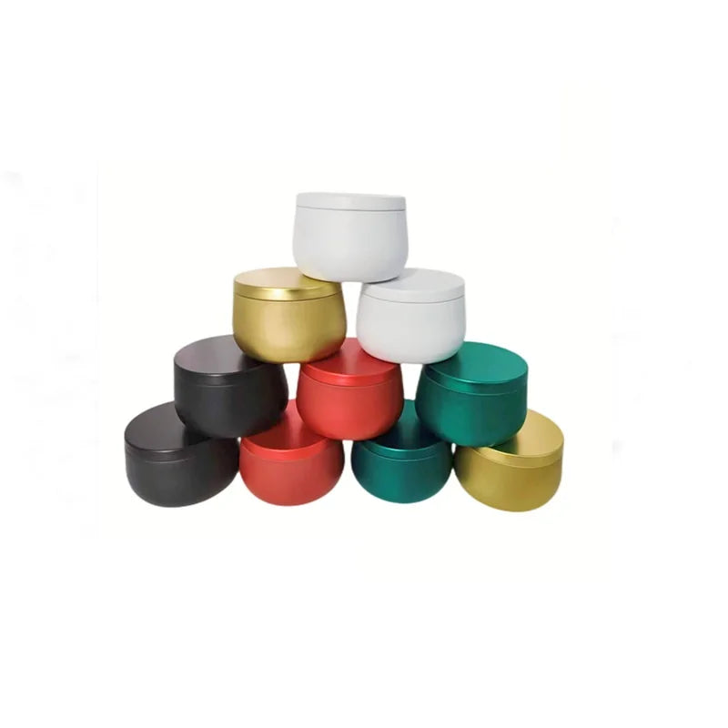In Stock Direct Supply 4-8 Ounce Simakou Iron Box Aromatherapy Candle  Fragrance Cream Candy Tea Packaging Metal