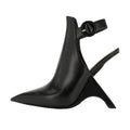 New Arrival Women's Slingback Boots Comfort Winter Autumn Fashion Trend Square Heel Pointed Toe High Heel Short Boots