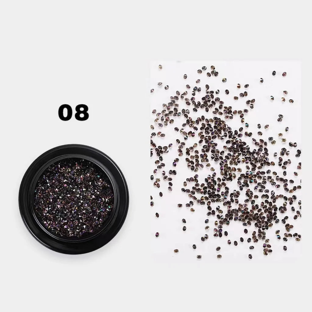 Professional  Manicure Rhinestones Small Diamond Glitter Nail Art Kit Decoration for Women Girl